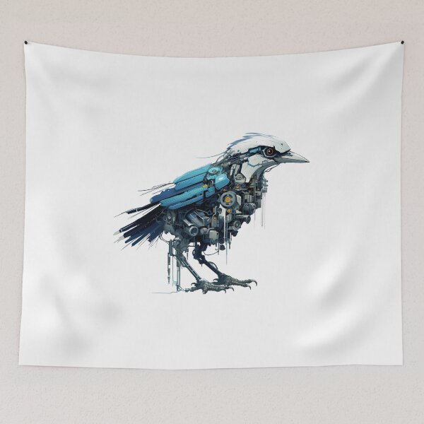 Item preview, Cyberpunk Bird in Neon Colors designed and sold by SchorlCraft.