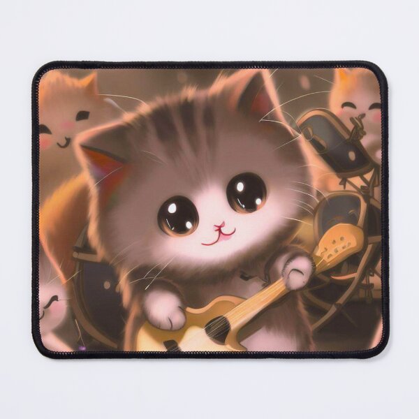 Item preview, The Guitarist Cat Band that Rocks designed and sold by DrawingsbyAgnes.