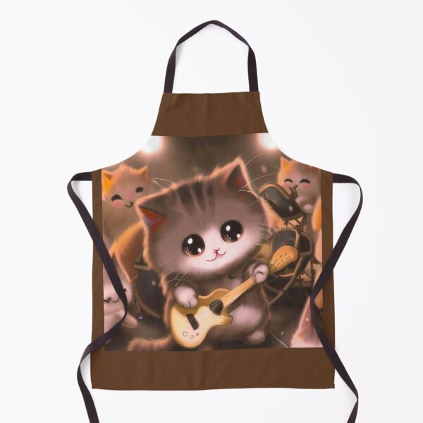 Item preview, The Guitarist Cat Band that Rocks designed and sold by DrawingsbyAgnes.