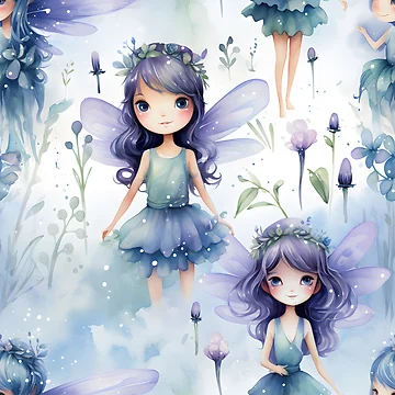 Artwork thumbnail, Fairy Pattern 17 by DigitalPatternx