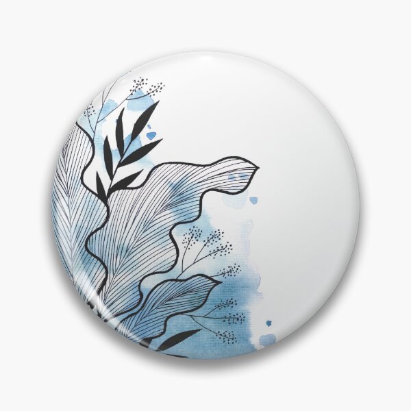 Item preview, Blue Watercolor Banana Leaf designed and sold by BEATRIZKOBORI.