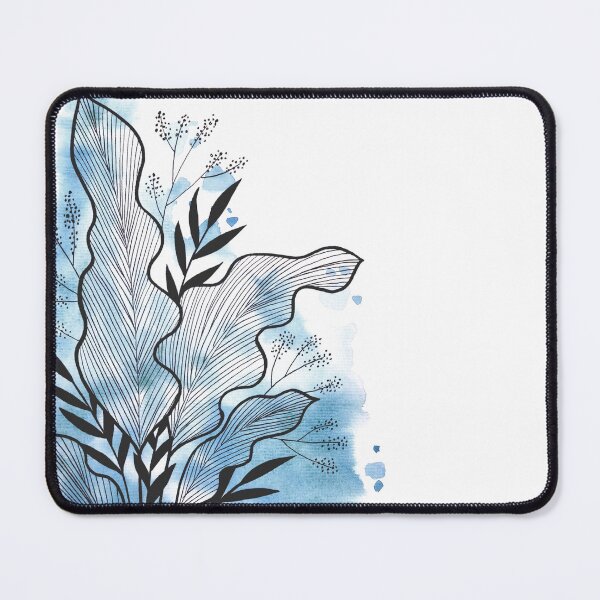 Item preview, Blue Watercolor Banana Leaf designed and sold by BEATRIZKOBORI.