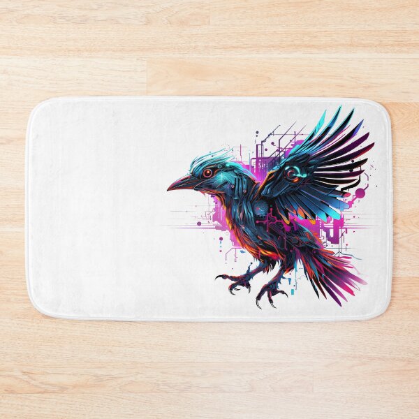 Item preview, Cyberpunk Bird in Neon Colors designed and sold by SchorlCraft.