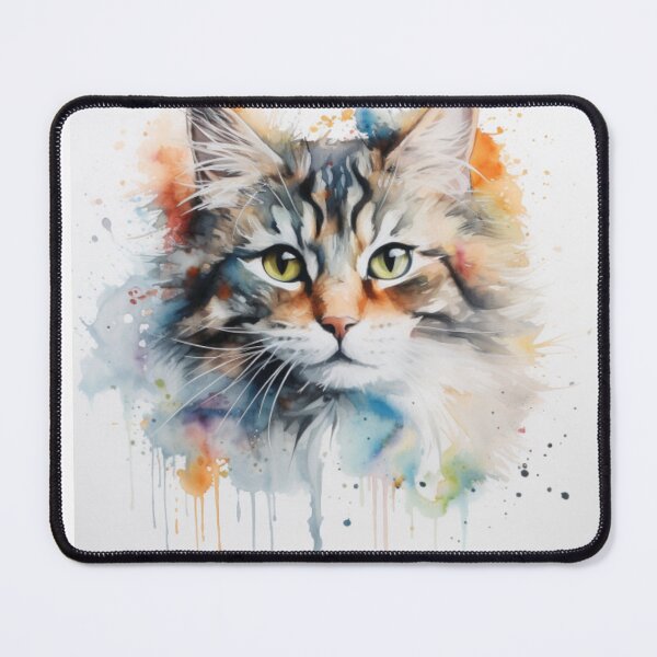 Item preview, cute cat with colour full colour water designed and sold by Superann8.