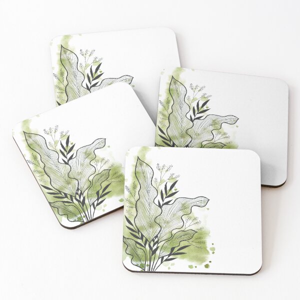 Item preview, Olive Green Watercolor Banana Leaf designed and sold by BEATRIZKOBORI.