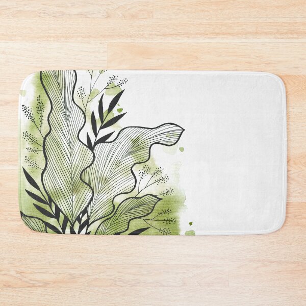 Item preview, Olive Green Watercolor Banana Leaf designed and sold by BEATRIZKOBORI.
