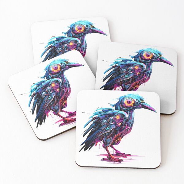 Item preview, Cyberpunk Bird in Neon Colors designed and sold by SchorlCraft.