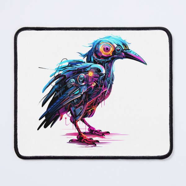 Item preview, Cyberpunk Bird in Neon Colors designed and sold by SchorlCraft.