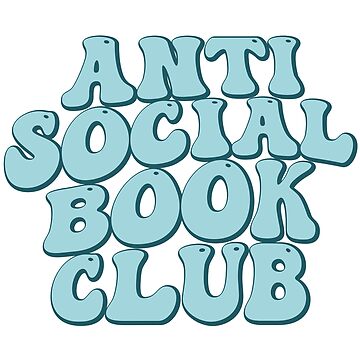 "Anti Social Book Club" Sticker for Sale by StoreMix23 | Redbubble