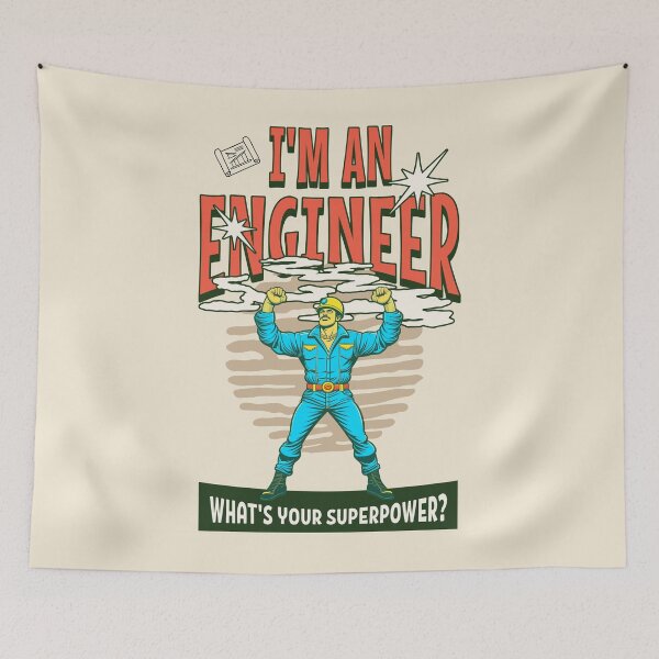 Item preview, I'm an engineer. What’s your super power? Best engineer gift designed and sold by Zandalus.
