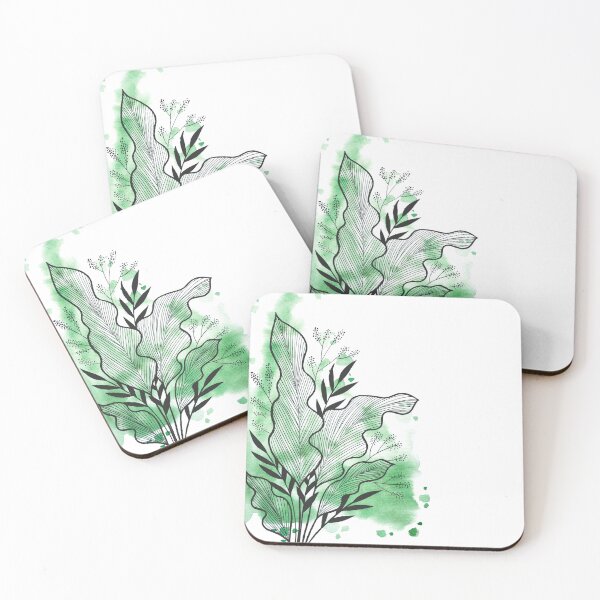 Item preview, Green Watercolor Banana Leaf designed and sold by BEATRIZKOBORI.