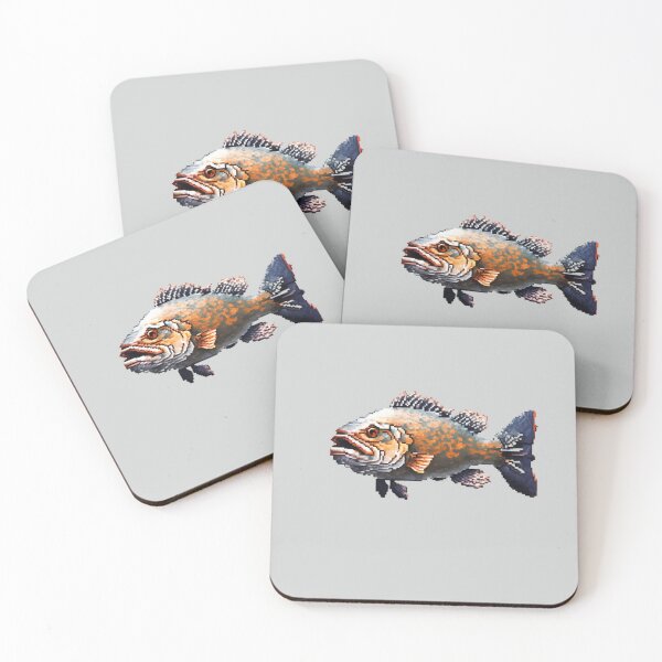 Item preview, Pixel Goliath Grouper Design Print  designed and sold by randomtdesigns.