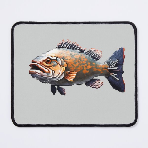 Item preview, Pixel Goliath Grouper Design Print  designed and sold by randomtdesigns.