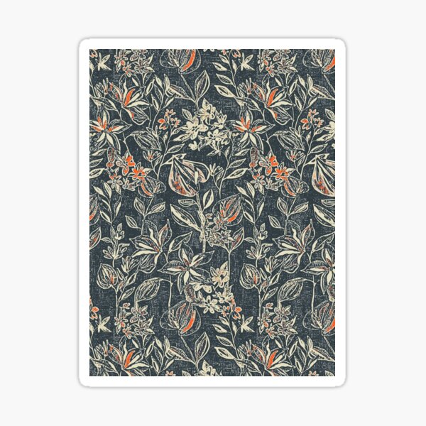 Item preview, Floral interior soft color dark gray designed and sold by Alessandro Remo Mazzoni Remotextiles.