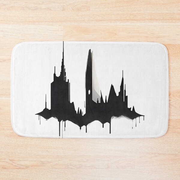 Item preview, Abstract Minimalist Sci Fi Modern City Art Design designed and sold by MoxieVibe.