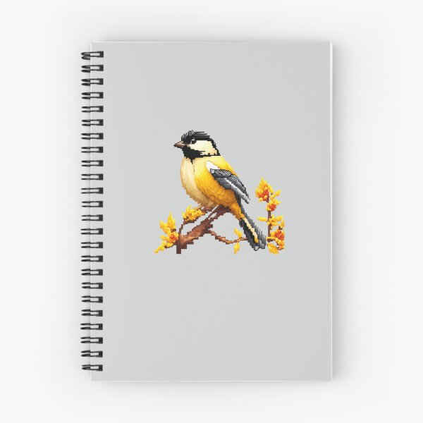 Item preview, Pixel Black-capped Chickadee Design Print  designed and sold by randomtdesigns.