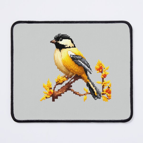 Item preview, Pixel Black-capped Chickadee Design Print  designed and sold by randomtdesigns.