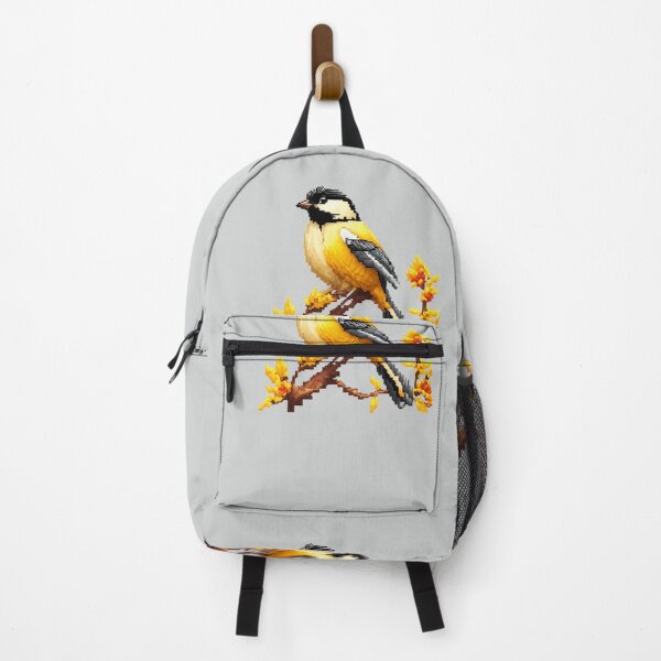 Item preview, Pixel Black-capped Chickadee Design Print designed and sold by randomtdesigns.
