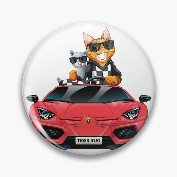 Item preview, Happy JoJo & No Drama Lambo Car Cartoon designed and sold by tigerjojo.