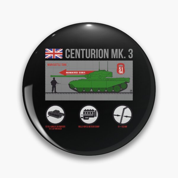 Artikelvorschau, Infografik zum britischen Panzer Centurion MK.3 entworfen und verkauft von FAawRay.