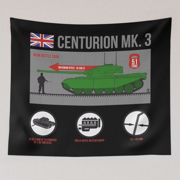 Item preview, Infographic of Centurion MK.3 british tank designed and sold by FAawRay.