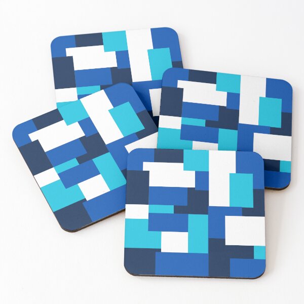 Item preview, Copy of Geometry blue Square Pattern  designed and sold by L-I-E-Store.
