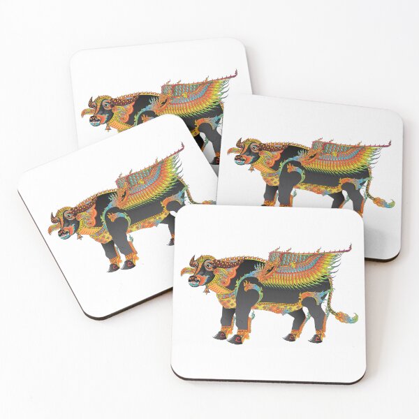 Item preview, buffalo, King buffalo, buffalo Warrior, Siamese buffalo, Modern Thai Art, Thai literature, Souvenir, Amazing Thailand designed and sold by Kasalongdesign.