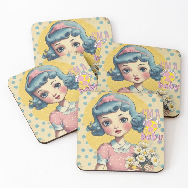 Item preview,  I am a Pimba Y Olé baby, sweet girl & daisies designed and sold by Pimbayole.