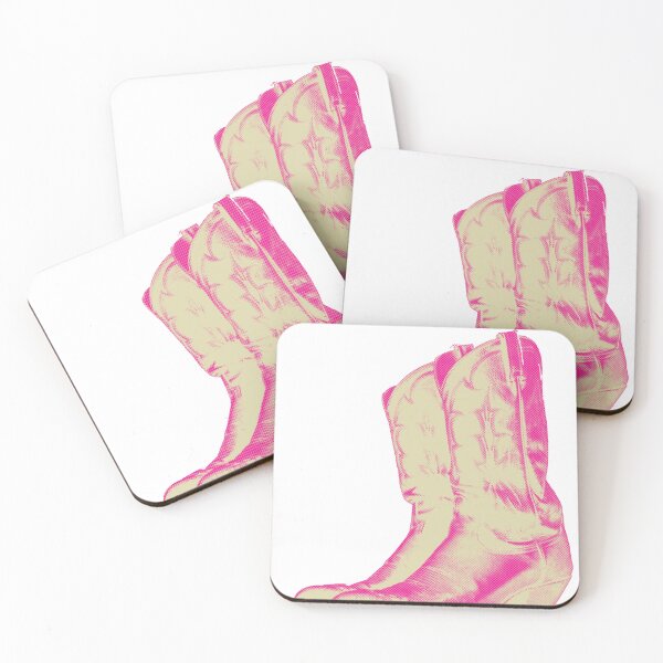 Item preview, Halftone Cowboy Boots Pink  designed and sold by katewins.