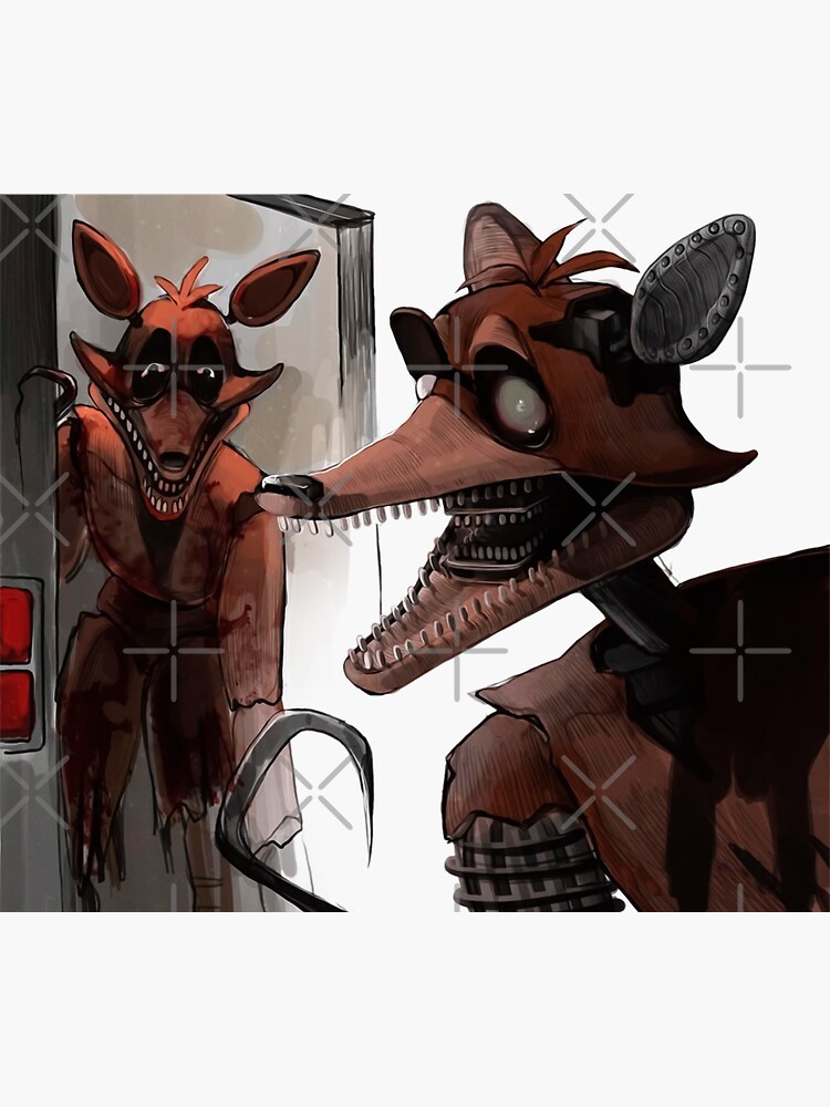 Foxy five nights ( fnaf ) art Sticker for Sale by Star S2 Arts