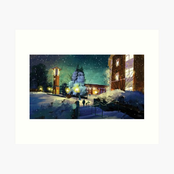 Oregon State in Winter Art Print