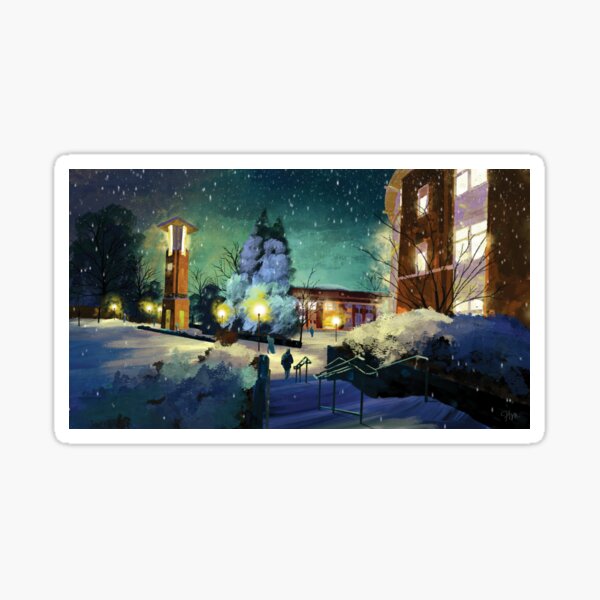 Oregon State in Winter Sticker