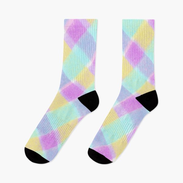 Item preview, Pastel Rainbow Gingham Pattern with Artist Pastels designed and sold by Daydreamer Alley.