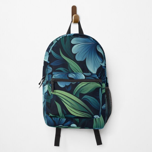 Item preview, Vintage Blue Flower Vector:Delicate Shading on Black designed and sold by MauveFleur.