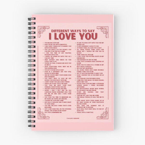 Item preview, Different Ways To Say I Love You, Taylor's Version designed and sold by stickersbyLexy-.