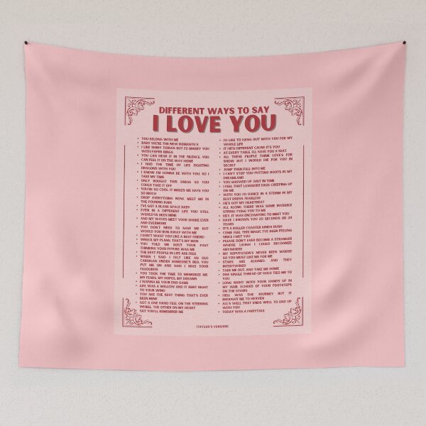 Item preview, Different Ways To Say I Love You, Taylor's Version designed and sold by stickersbyLexy-.