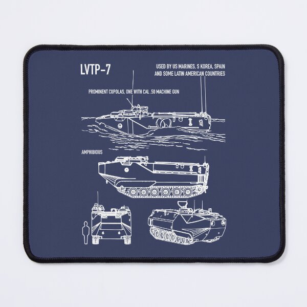 Item preview, LVTP-7 Assault Amphibious Vehicle Recognition Blueprint designed and sold by MilitaryMart.