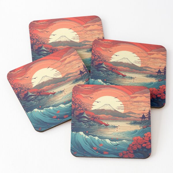 Item preview, A Japanese Art Style Landscape Design designed and sold by Sketch-Shack.
