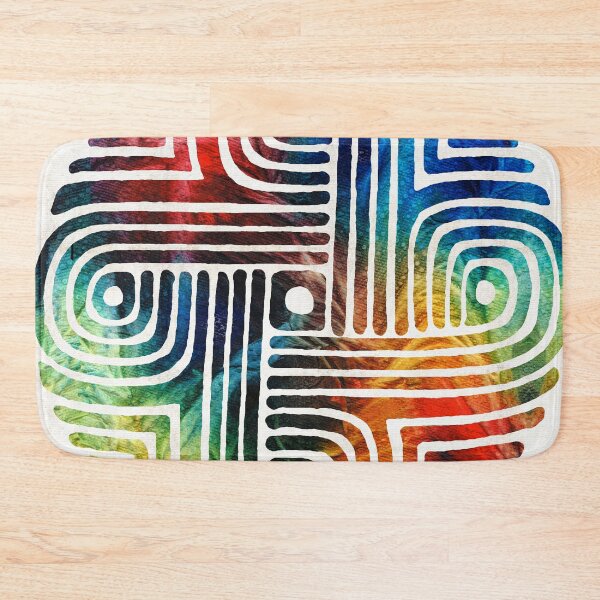 Item preview, Colorful Bright Colors Native American Pattern Art 6 designed and sold by Sharon Cummings Art.