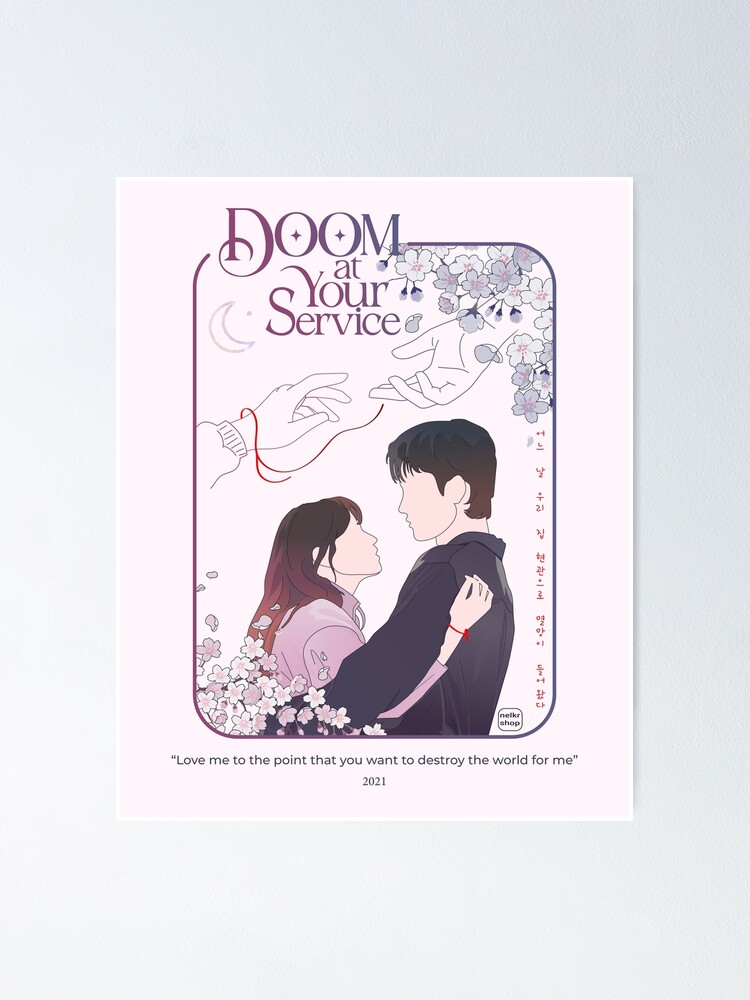 "Doom at Your Service (white snow background)" Poster for Sale by ...