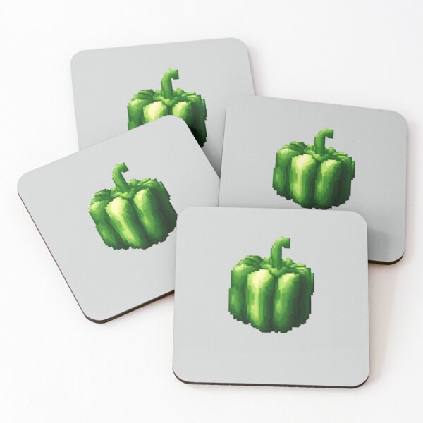Item preview, Pixel Green Bell Pepper Design Print  designed and sold by randomtdesigns.