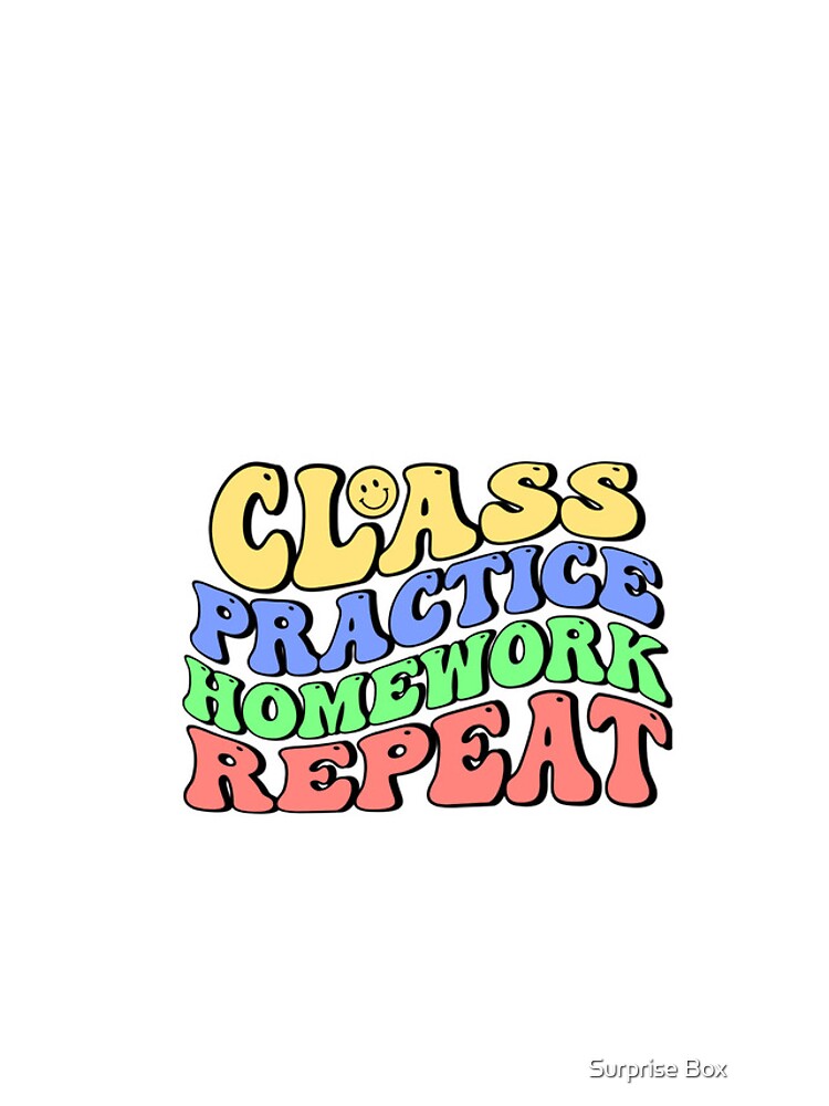 Thumbnail 4 of 4, iPhone Case, Class. Practice. Homework. Repeat. designed and sold by SurpriseBox001.