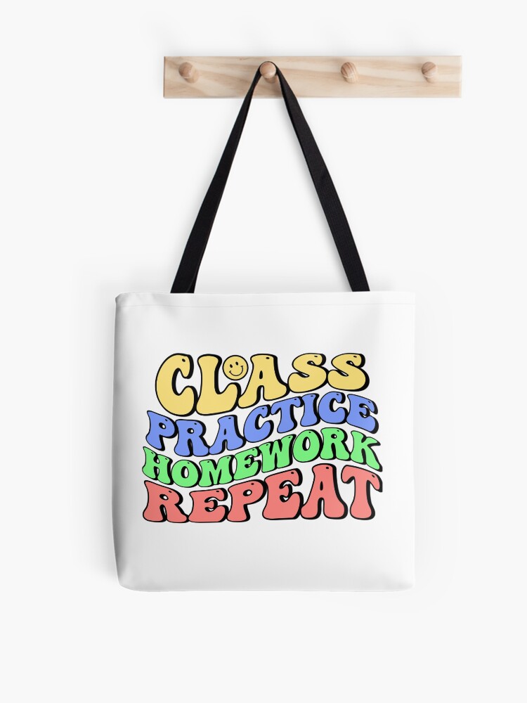Thumbnail 1 of 2, Tote Bag, Class. Practice. Homework. Repeat. designed and sold by SurpriseBox001.