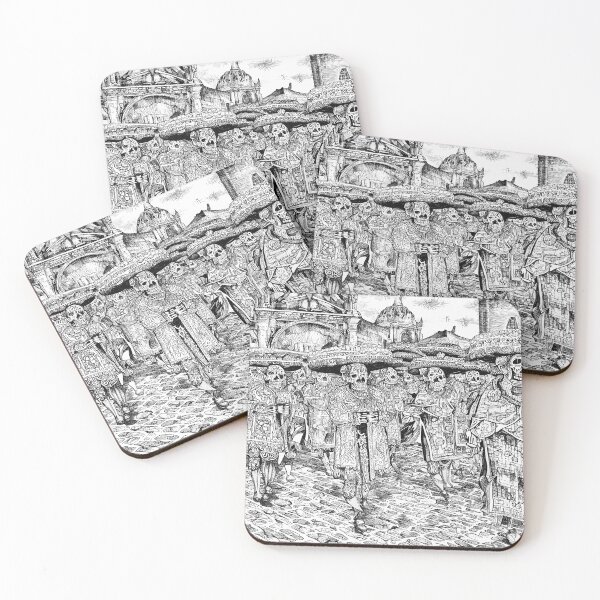 Item preview, Dublin Procession, in the style of Juan Guadalupe Posada. designed and sold by William Scherk.