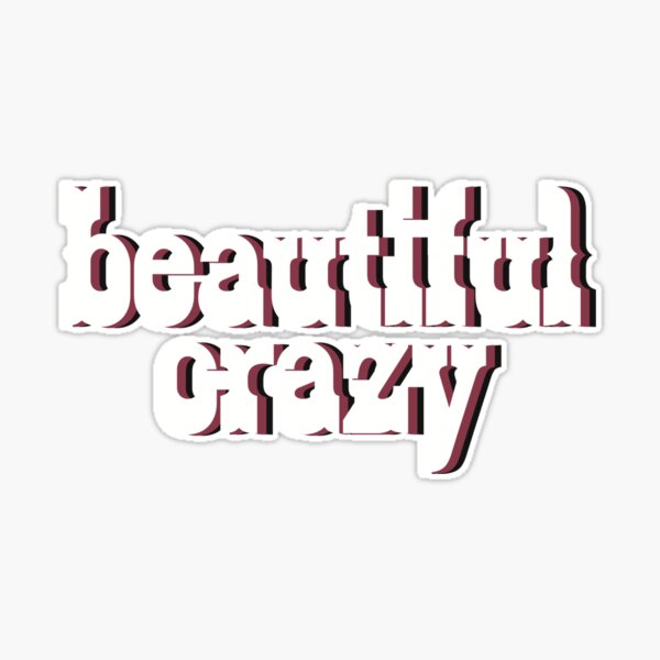 Beautiful crazy song lyrics  Poster for Sale by GranolaLifex