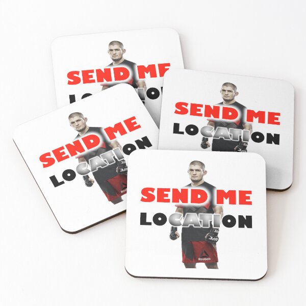 Item preview, Khabib Nurmagomedov, Send me location designed and sold by ReDesign7.