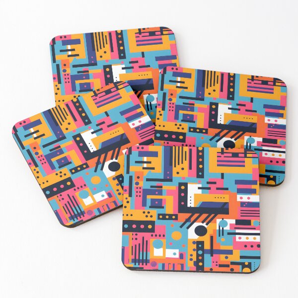 Item preview, Abstract Geometric Pattern, Colorful Geometric Shapes designed and sold by TornadoVibes.