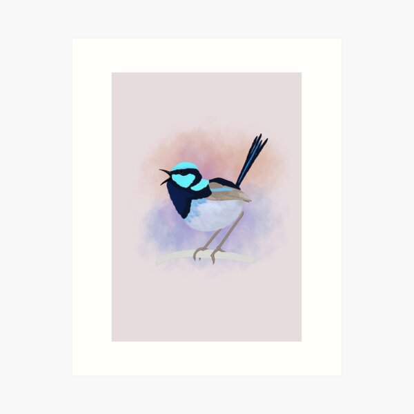 Item preview, 'Fairy wren sunrise ‘ designed and sold by Mumsart.