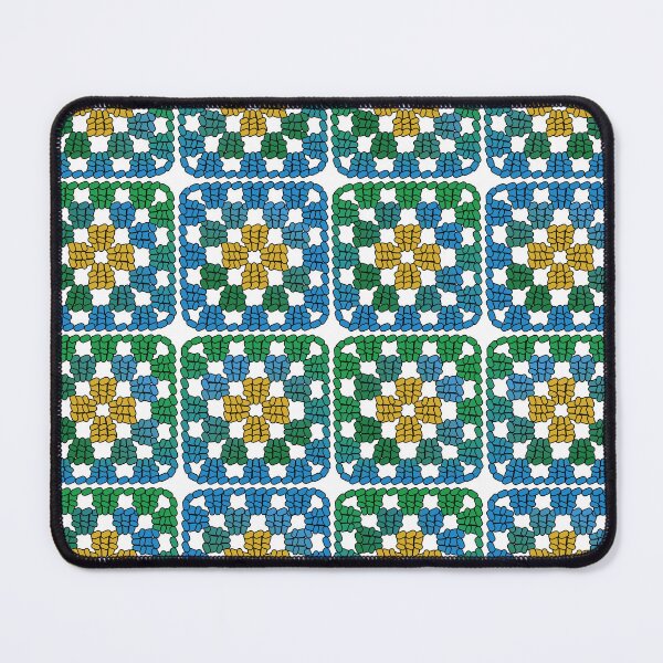 Item preview, Crochet Granny Square Retro Pattern in Shades of Sunflowers designed and sold by Aureusglow.