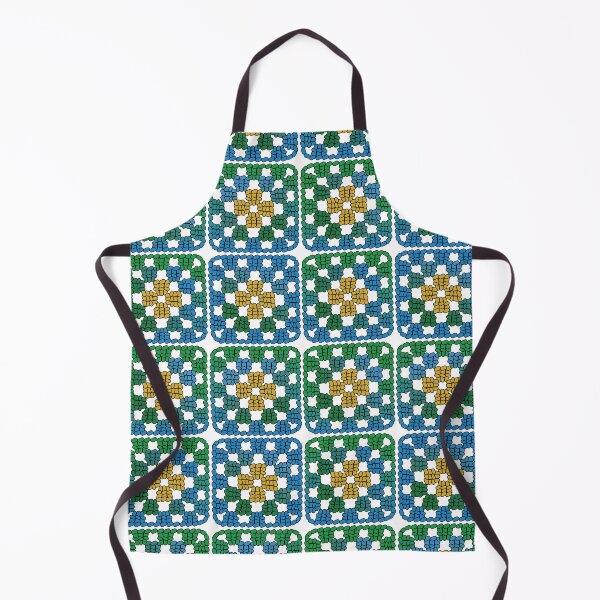 Item preview, Crochet Granny Square Retro Pattern in Shades of Sunflowers designed and sold by Aureusglow.